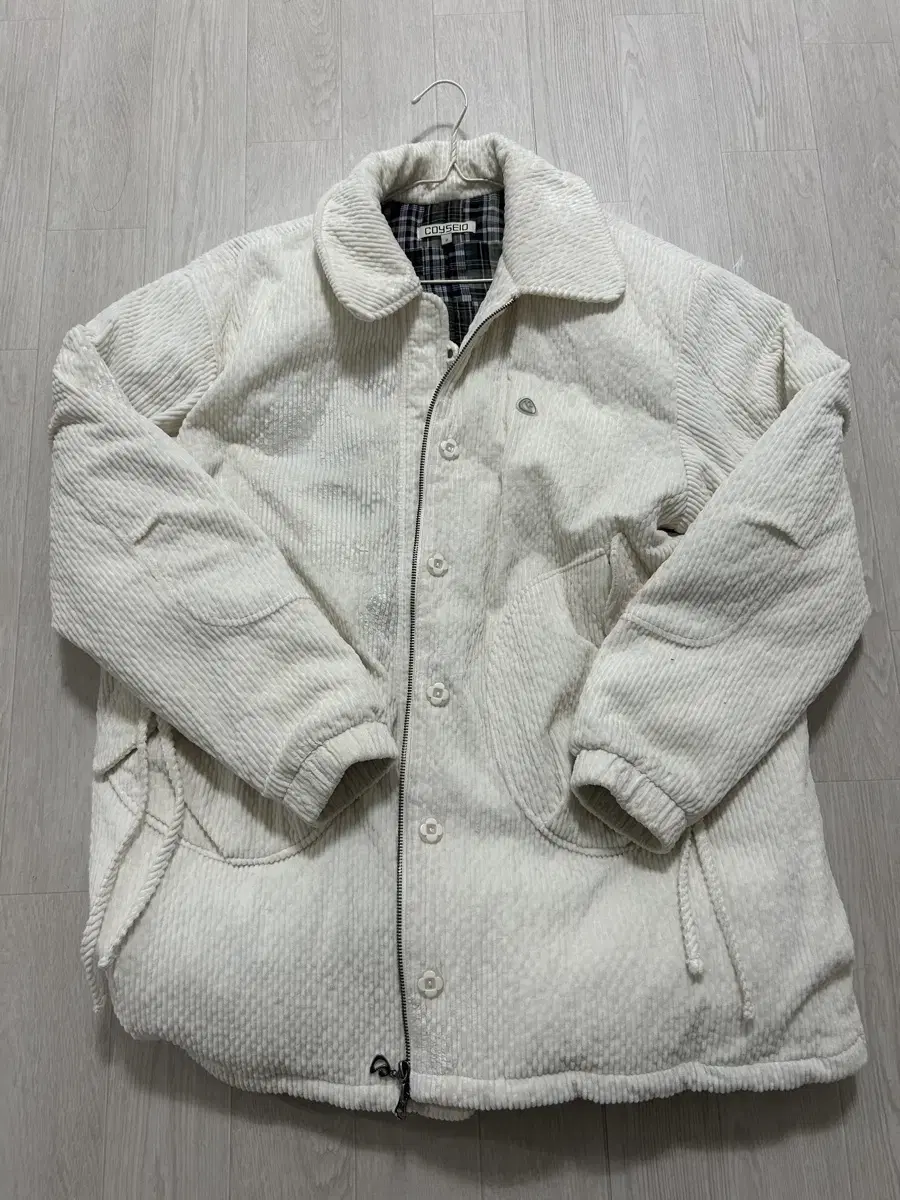 코이세이오 ROUND COLLAR COZY BOMBER IVORY(2)